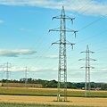 High voltage poles