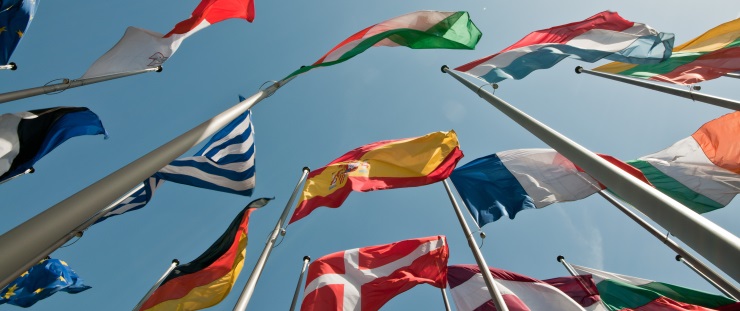 Banner evropské vlajky