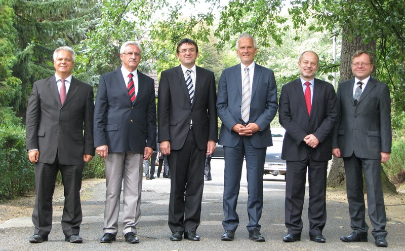 Representatives of supreme audit institutions of the Visegrád Group, Austria, and Slovenia (V4+2) - Hungary, September 2012