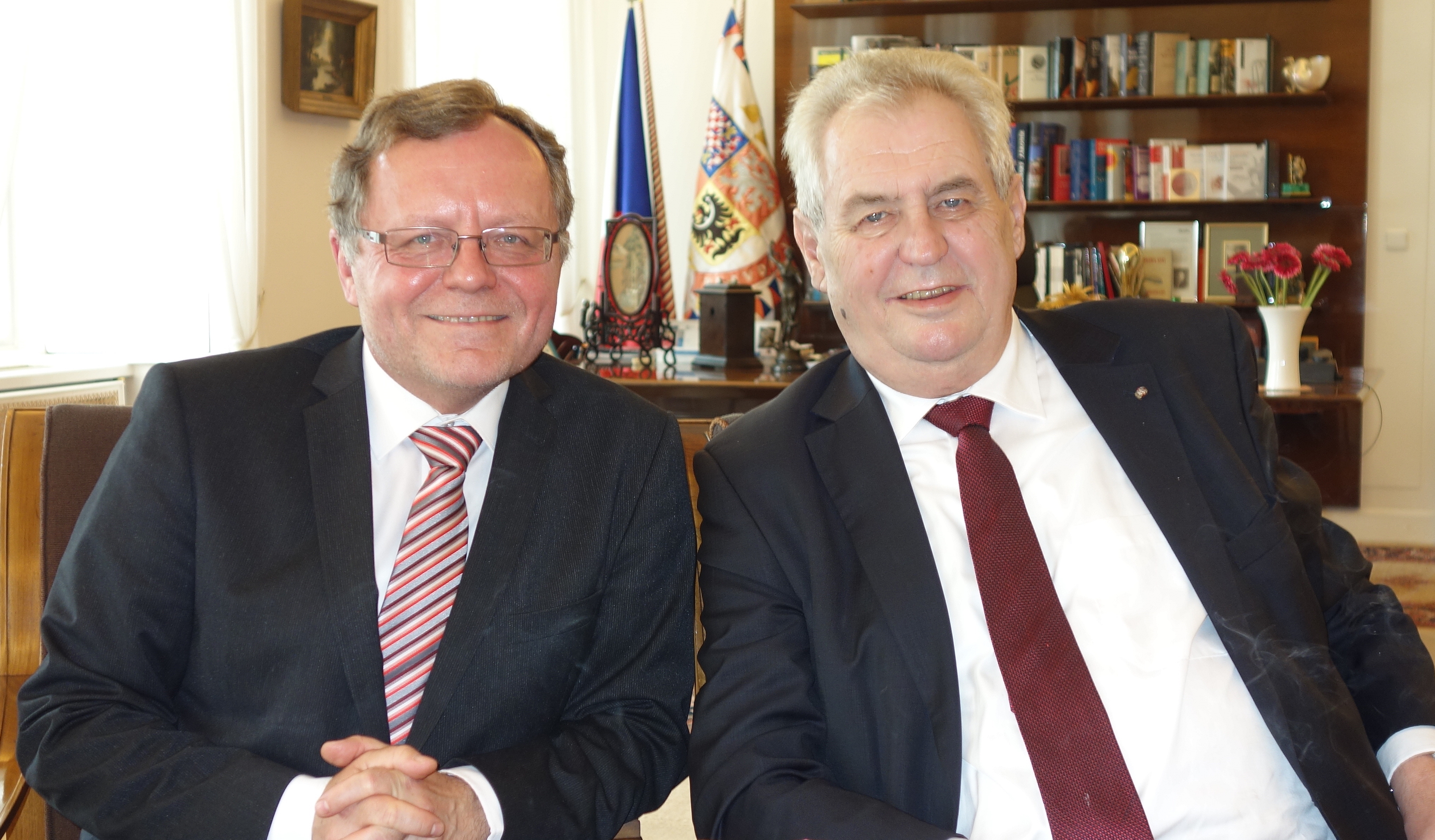 President of the SAO Miloslav Kala and President of the Czech Republic Miloš Zeman