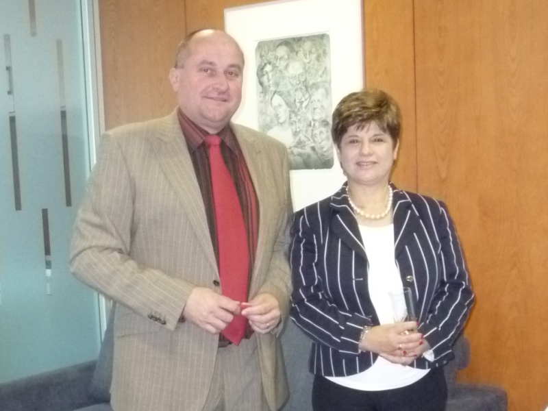 Frantisek Dohnal, president of the Supreme Audit Office CR, and Ms. Chrystalla Georghadji, Auditor General of the Republic of Cyprus