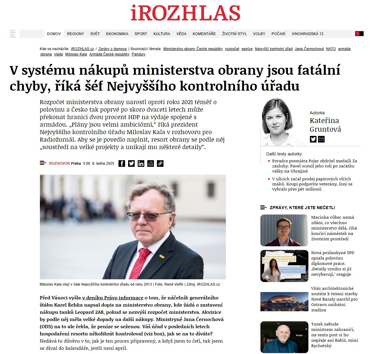 Článek iRozhlas 8.1.2025