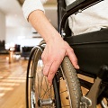 Disabled person in wheelchair